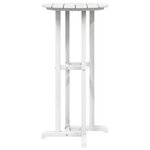 Ensemble de bar de jardin 3 pièces blanche HDPE vidaXL
