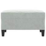 vidaXL Repose-pied Gris clair 70x55x41 cm Velours