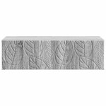 vidaXL Table d'appoint murale Sonoma gris 87 5 x 34 5 x 17 cm