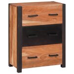 vidaXL Buffets & Commodes Marron 55 x 30 x 75 cm Bois d'acacia massif