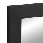 vidaXL Miroir de bain noir 50x70x2 5 cm bois d'ingénierie et laiton