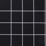 vidaXL Coussins de chaise à dossier haut lot de 2 noir à carreaux