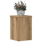vidaXL Supports pour plantes 2 Pièces chêne artisanal bois d'ingénierie