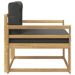 vidaXL Sofa de milieu extérieur Polyester Blanc