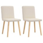 vidaXL Chaises à manger lot de 2 Lin