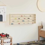 vidaXL Boîte d'Exposition en Bois Marron 100 x 8 5 x 36 cm