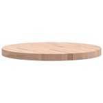 vidaXL Dessus de table Ø60x4 cm rond bois massif de hêtre