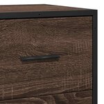 vidaXL Buffet chêne marron 68x35x76 cm bois d'ingénierie