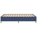 vidaXL Cadre de lit sans matelas bleu 120x200 cm tissu