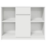 vidaXL Buffet avec tiroir blanc 101x35x76 cm bois d'ingénierie