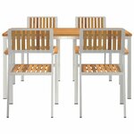 vidaXL Ensemble de salle à manger pour jardin 5 Pièces