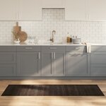 vidaXL Tapis rectangulaire marron foncé 60x200 cm bambou