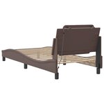 vidaXL Cadre de lit avec LED sans matelas marron 80x200 cm