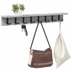 vidaXL Porte-manteau mural Gris Sonoma 80 x 10 5 x 10 5 cm