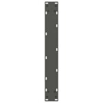 vidaXL Pieds de table à manger en U 2 pièces Anthracite 60 x (72-73) cm Acier
