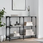 vidaXL Table console sonoma gris 100x29x75 cm bois d'ingénierie