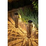 Decoration Balise solaire GALIX G4465 - 20 lumens - A visser ou à planter - 70 cm - Blanc Chaud