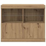 vidaXL Buffet Marron 81 x 37 x 67 cm Bois d'ingénierie