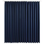 vidaXL Rideau occultant avec crochets Bleu 290x245 cm