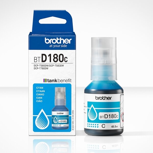 Brother BTD180C Bouteille d'encre cyan BTD180C