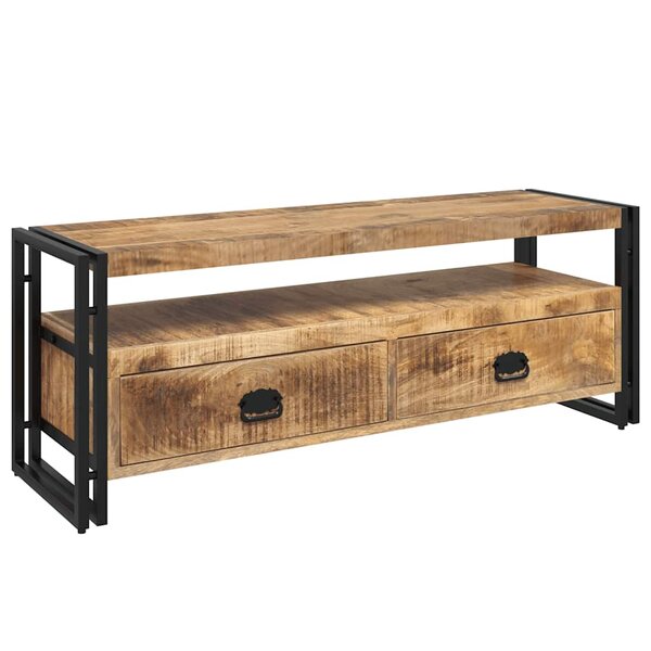 vidaXL Meuble TV 120x35x45 cm Bois solide de manguier