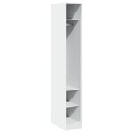 vidaXL Garde-robe Blanc 30x50x200 cm Bois d'ingénierie