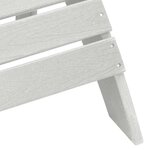 vidaXL Mobilier de jardin lounge 3 Pièces Blanc 38 x 38 x 46 cm Plastique