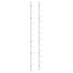 vidaXL Casier à vin mural pour 12 bouteilles Blanc Fer