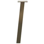 vidaXL Pieds de table basse 4 pièces Acier naturel 42 cm Acier
