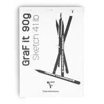 Bloc collé GraFit A4 90g 80 feuilles blanc CLAIREFONTAINE