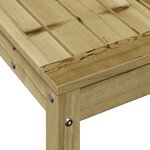 vidaXL Table de rempotage avec étagère 108x35x75 cm bois pin imprégné