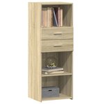 vidaXL Buffet haut chêne sonoma 45x42 5x124 cm bois d'ingénierie
