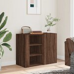 vidaXL Armoire murale chêne marron 75x35x60 cm bois d'ingénierie