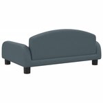 vidaXL Canapé pour enfants gris foncé 70x45x30 cm tissu