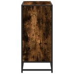 vidaXL Bibliothèque chêne fumé 80 5x35x76 cm bois d'ingénierie