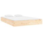 vidaXL Cadre de lit sans matelas bois massif 140x200 cm