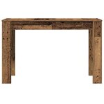 vidaXL Table à manger vieux bois 120x60x76 cm bois d'ingénierie