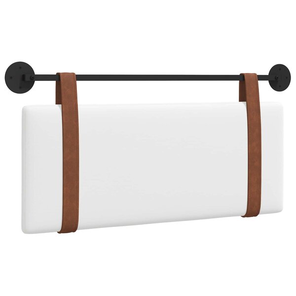 vidaXL Tête de lit suspendue Blanc PU antique
