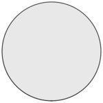 vidaXL Miroir mural Noir Ø 60 cm Rond