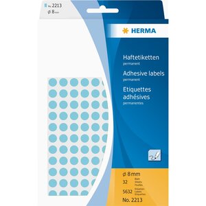 étiquettes multi-usage  diamètre: 8 mm  bleu HERMA