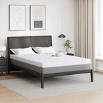 vidaXL Surmatelas Blanc 160 x 200 cm Tissu Jacquard