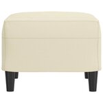 vidaXL Repose-pied Crème 60x50x41 cm Similicuir