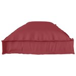 vidaXL Coussins de palette pour banc 2 Pièces Rouge vin 150x40x8 cm Tissu Oxford