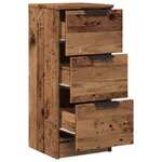 vidaXL Buffet vieux bois 30x30x70 cm bois d'ingénierie
