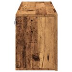 vidaXL Meuble TV mural vieux bois 100x30x41 cm