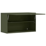 vidaXL Armoire murale pour garage Vert olive 90 x 40 x 53 cm