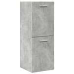 vidaXL Ensemble de meubles de salle de bain 5 Pièces gris béton
