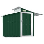 vidaXL Abri de Jardin Vert 270x130x208 5 cm Acier Galvanisé