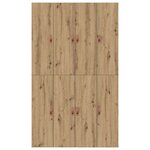 vidaXL Cadre de lit chêne artisanal 120 x 200 cm Bois d'ingénierie