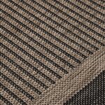 vidaXL Tapis à tissage plat d'extérieur 140x200 cm Marron foncé